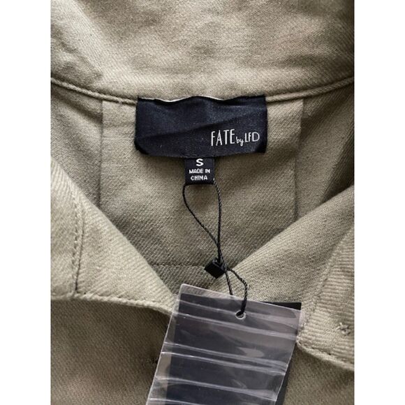 NWT Fate by LFD utility military linen jacket, size S - Picture 6 of 6